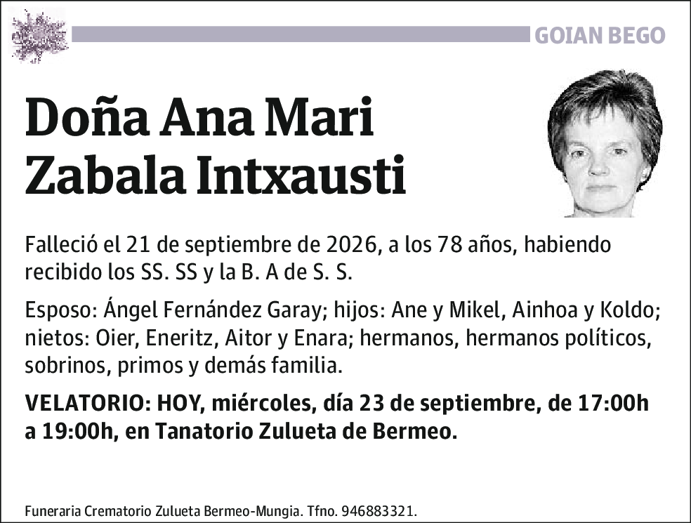 Ana Mari Zabala Intxausti