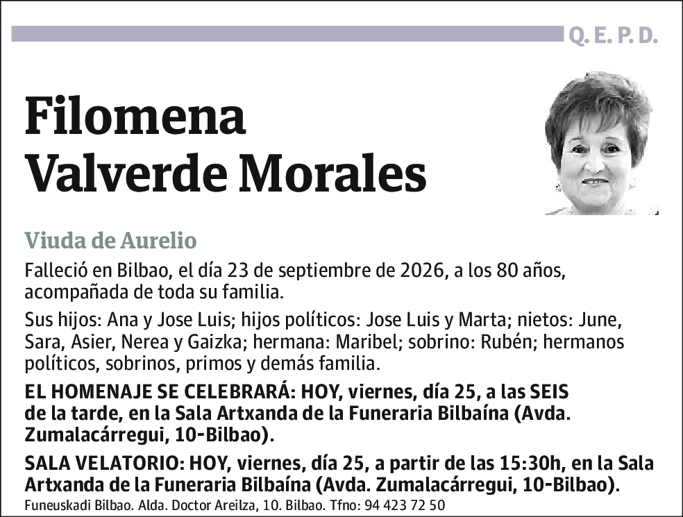 Filomena Valverde Morales