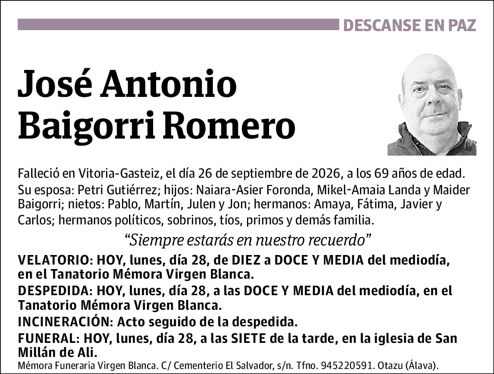 José Antonio Baigorri Romero