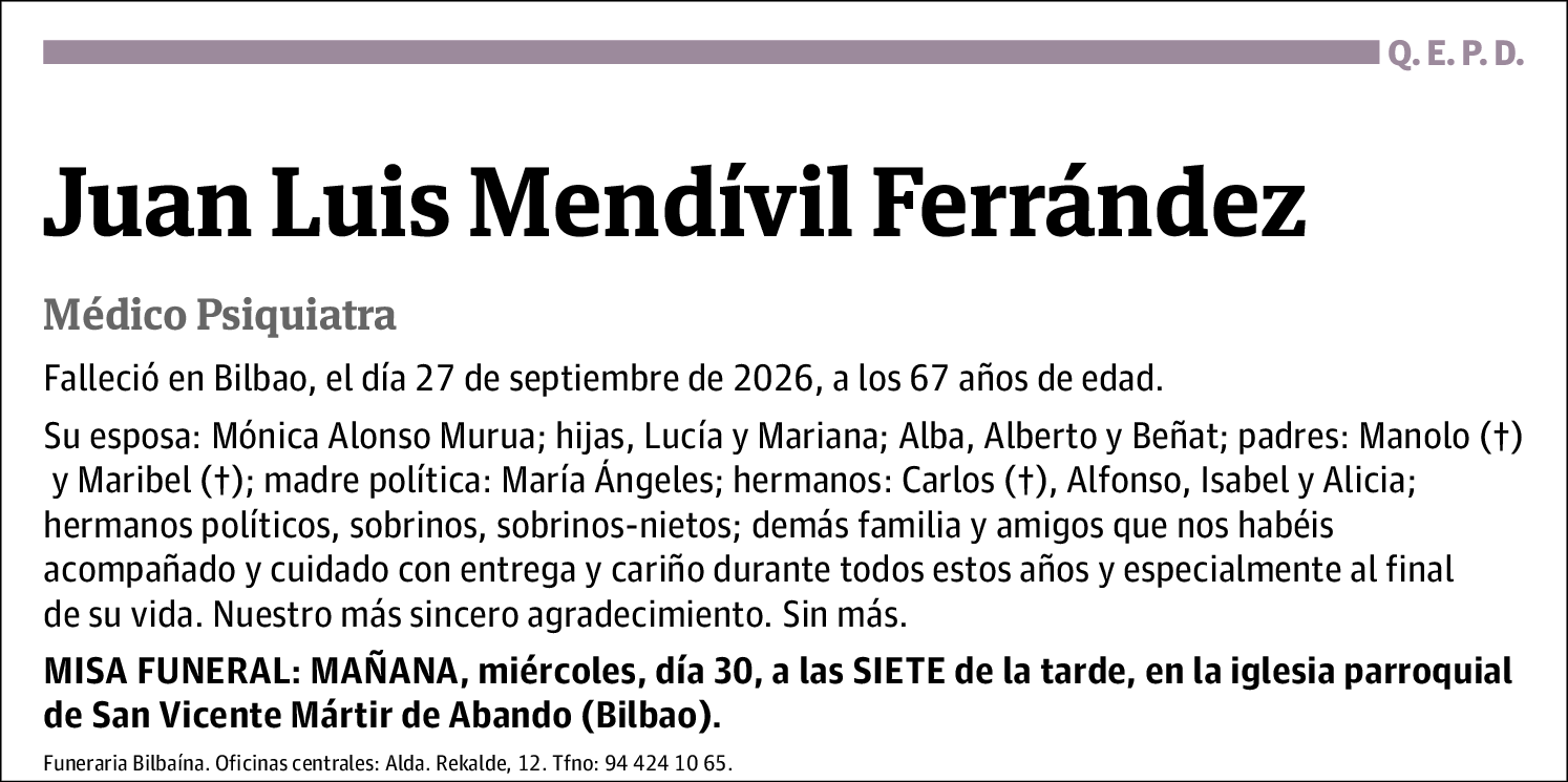 Juan Luis Mendívil Ferrández