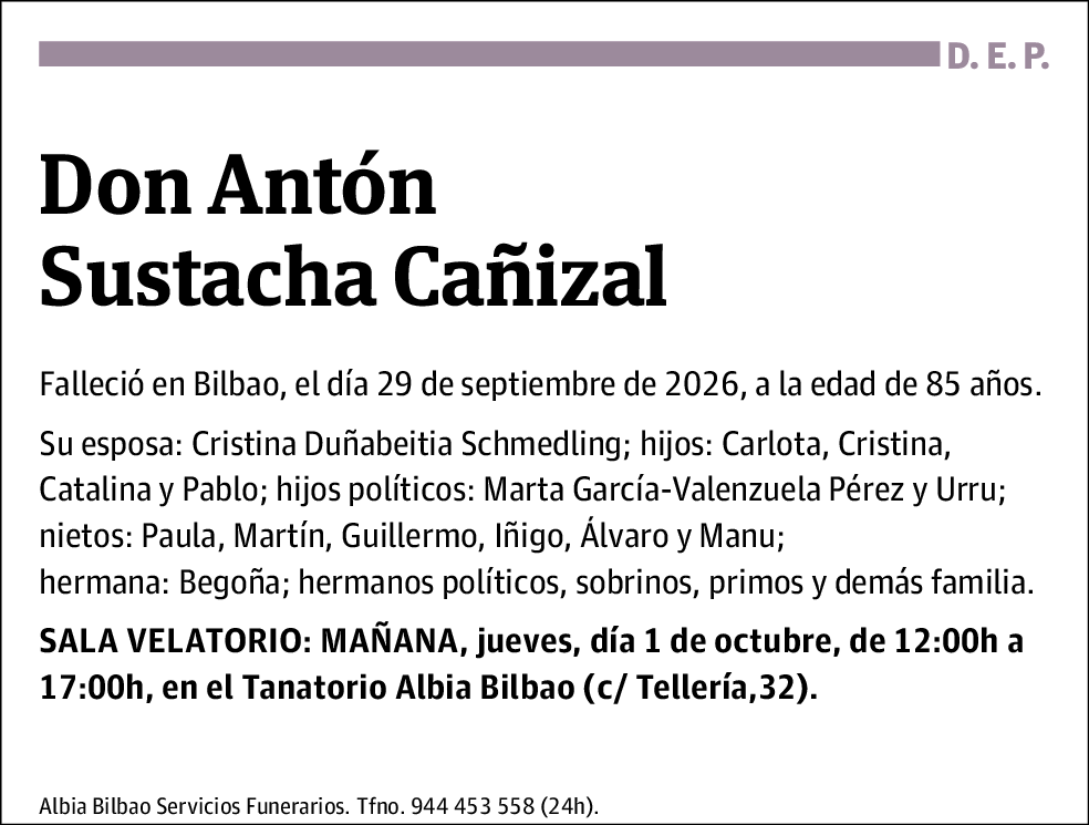 Antón Sustacha Cañizal