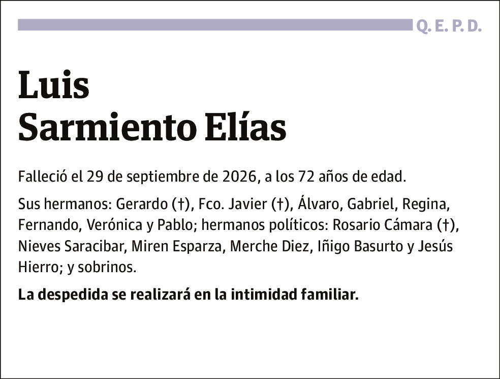 Luis Sarmiento Elias