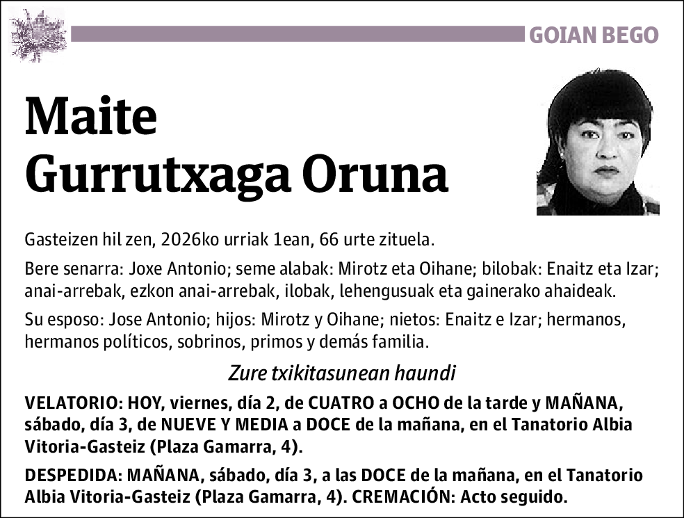 Maite Gurrutxaga Oruna
