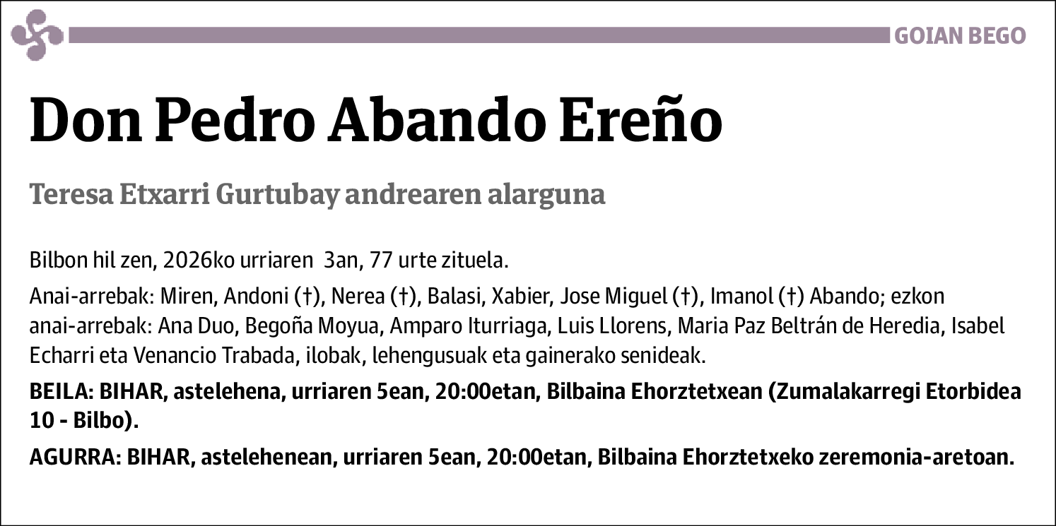 Pedro Abando Ereño