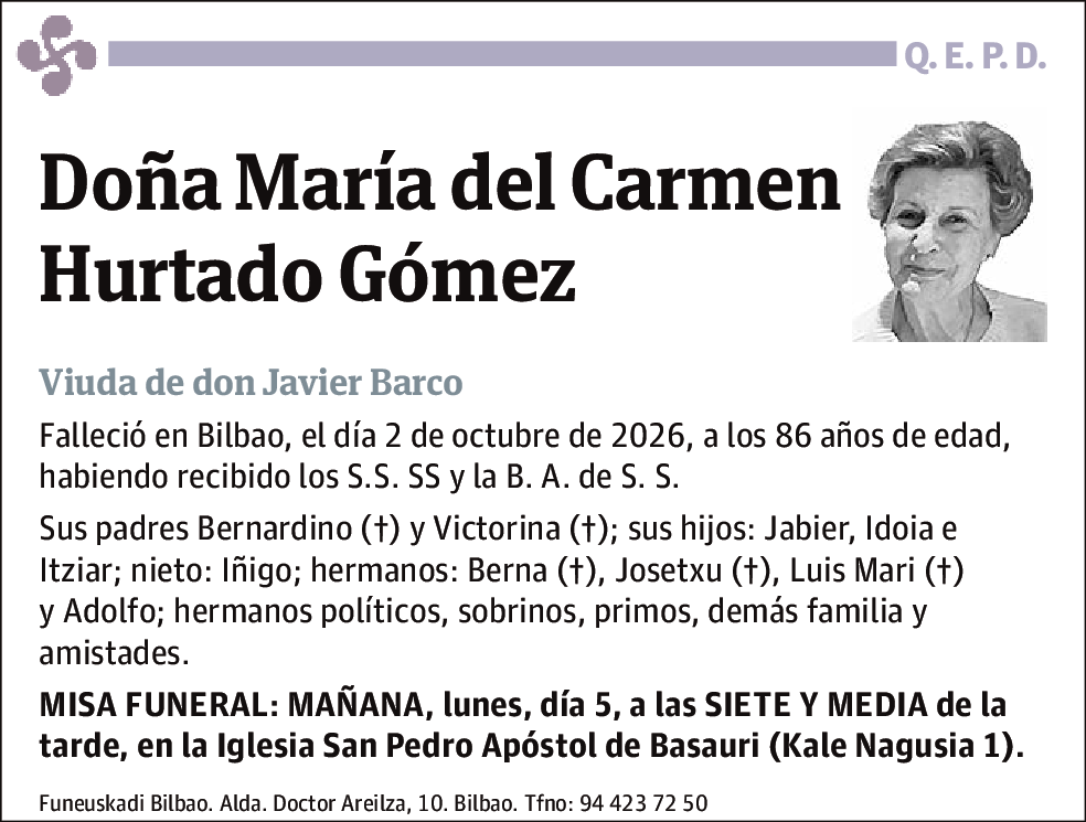 Maria Del Carmen Hurtado Gómez