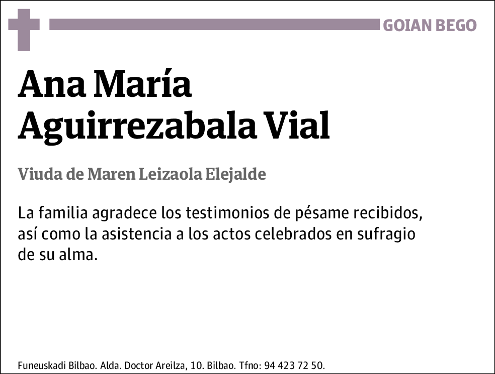 Ana María Aguirrezabala Vial