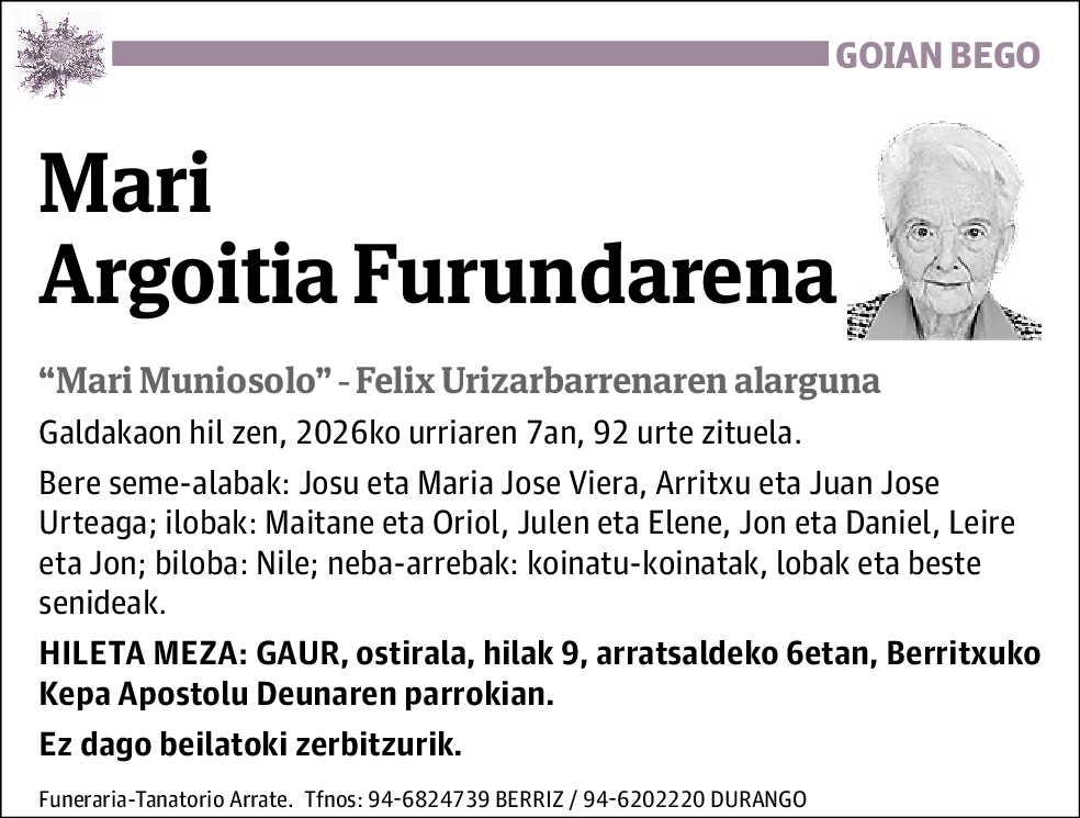 Mari Argoitia Furundarena
