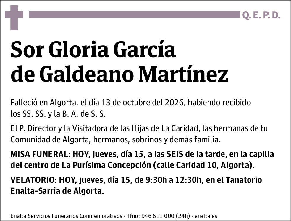 Gloria García de Galdeano Martínez