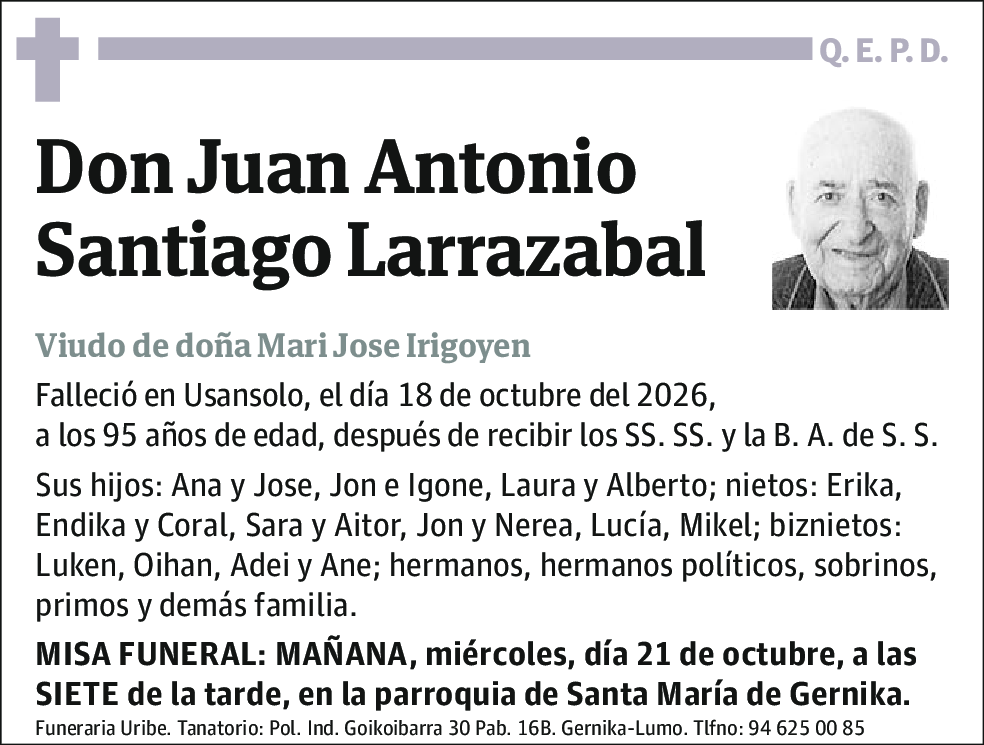 Juan Antonio Santiago Larrazabal