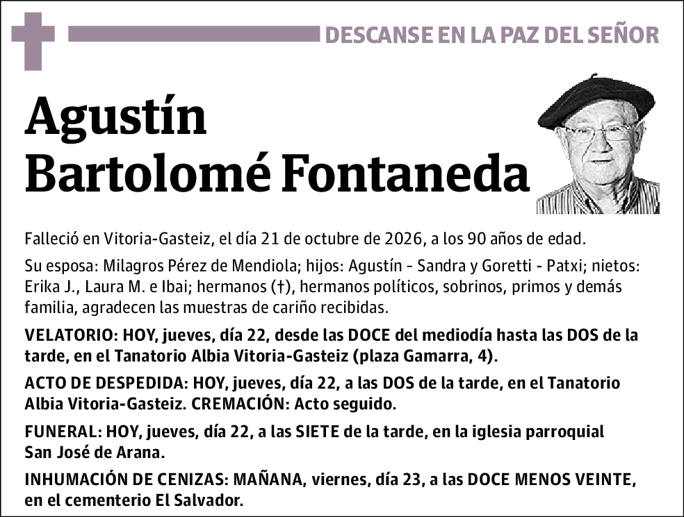 Agustín Bartolomé Fontaneda