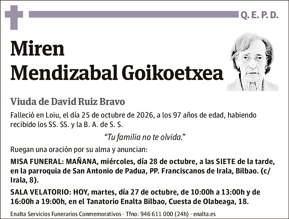 Miren Mendizabal Goikoetxea