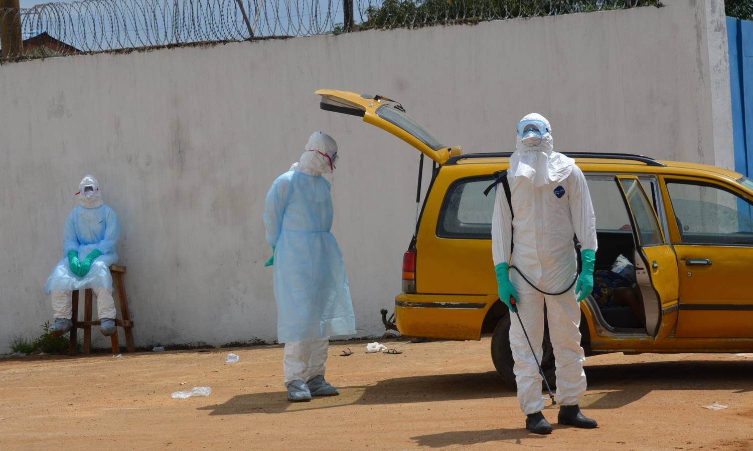 Una isla convertida en clínica en Liberia