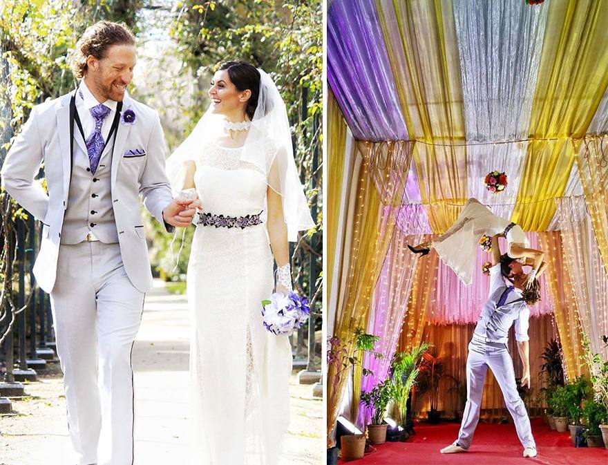 Una pareja celebra 38 bodas en 38 lugares diferentes