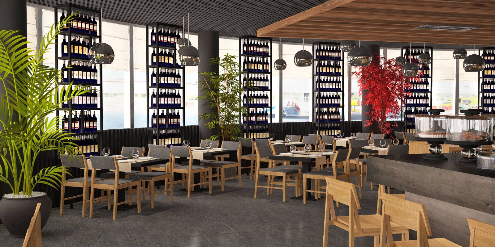 Así es la cafetería de la estación de autobuses de Vitoria