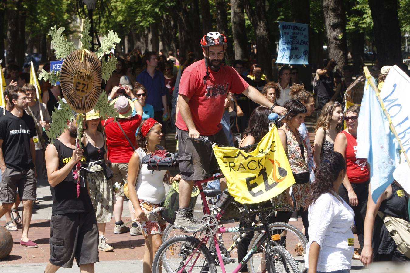 El movimiento antifracking se instala en Vitoria