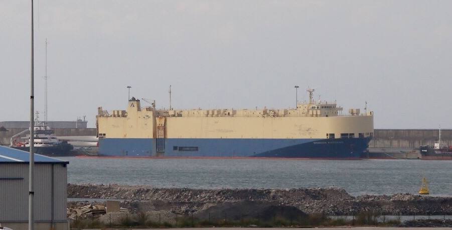 Así ha sido el recorrido del 'Modern Express' hasta quedar 'enderezado' en el Puerto de Bilbao