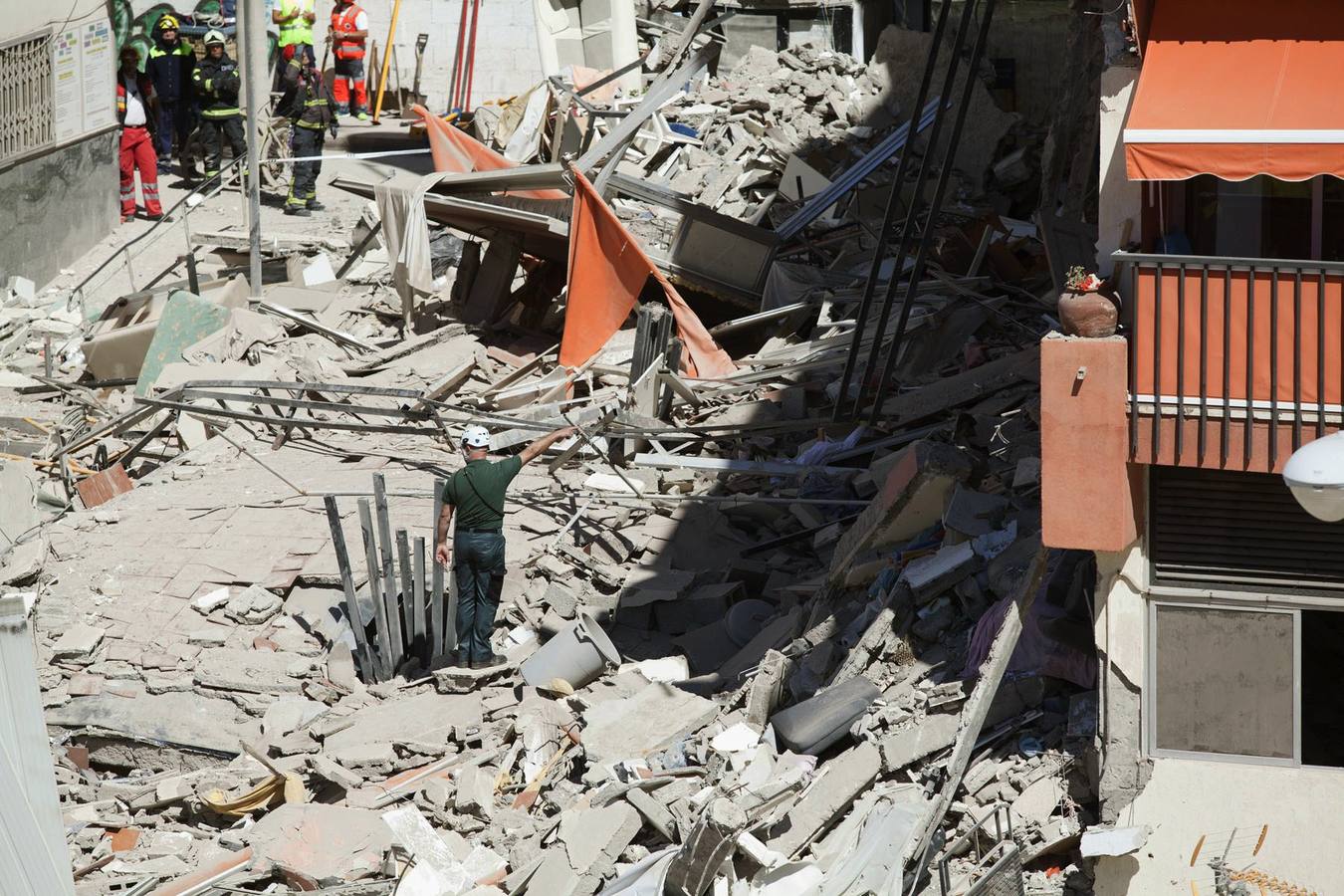 Derrumbe de un edificio en Tenerife