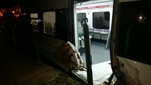 Varios heridos leves al colisionar un tren de pasajeros con un mercancías en Hernani