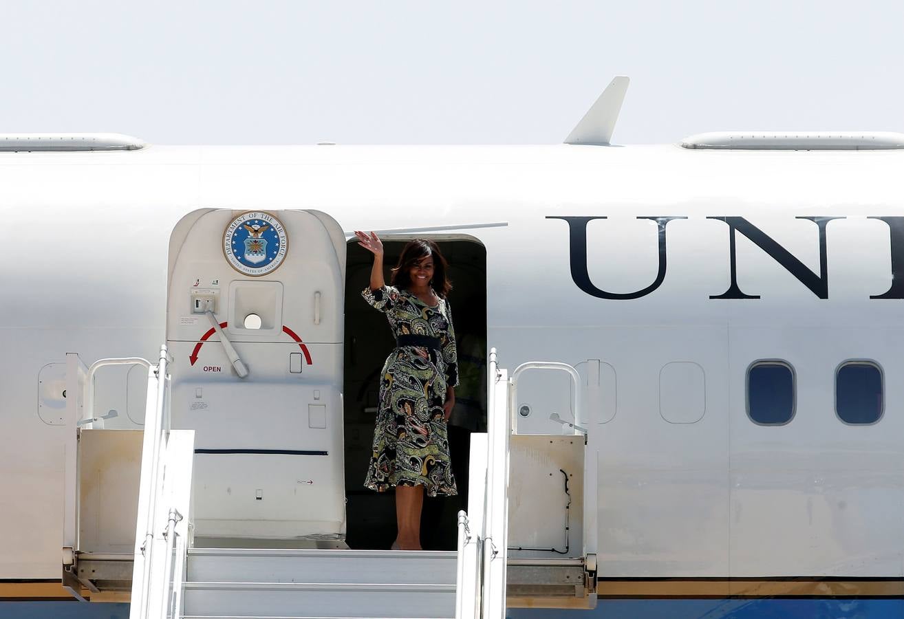 Michelle Obama aterriza en España