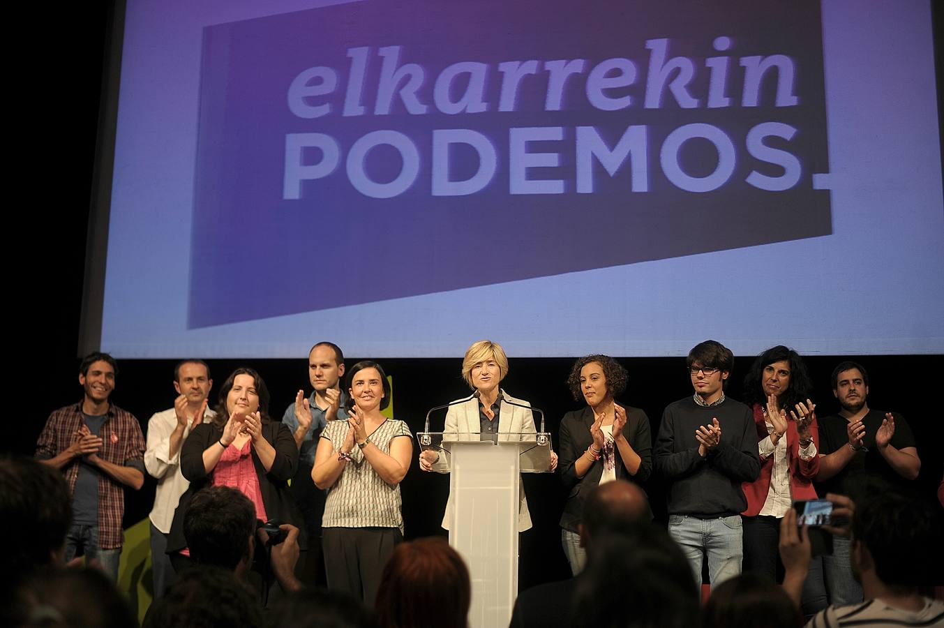 La noche electoral de Elkarrekin- Podemos