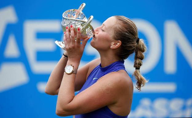 Kvitova logra en Birmingham el primer título tras su regreso
