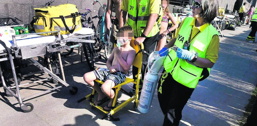 Escape tóxico en el polideportivo de Tolosa