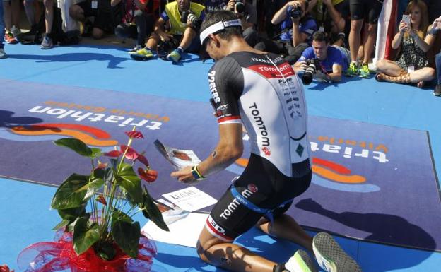 Iván Álvarez supo en la meta que acababa de ser padre