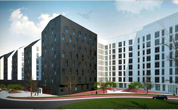 El barrio de Amezola contará con un bloque de 160 'minipisos' de protección oficial para jóvenes