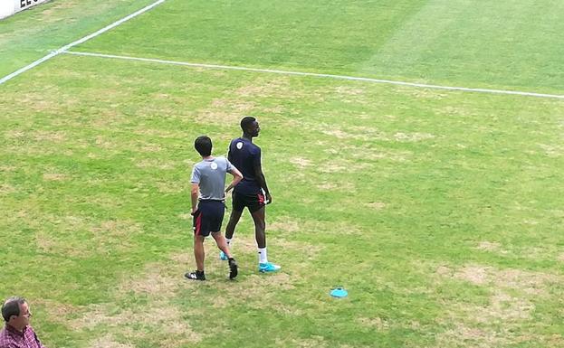 Kepa y Williams, entrenamiento en Las Llanas