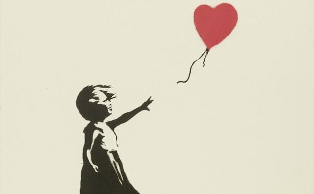 Un grafiti de Banksy, la obra de arte preferida en Reino Unido