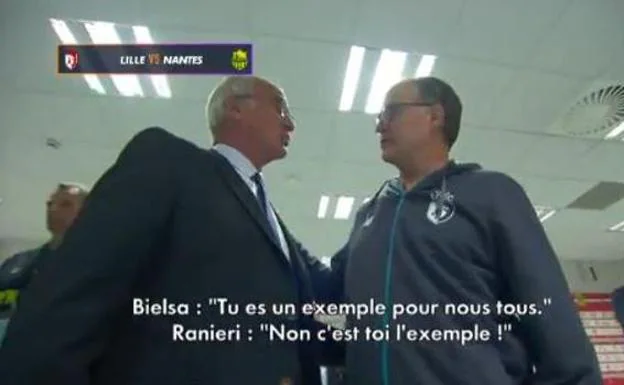 Ranieri, a Bielsa: «Eres un ejemplo para todos nosotros»