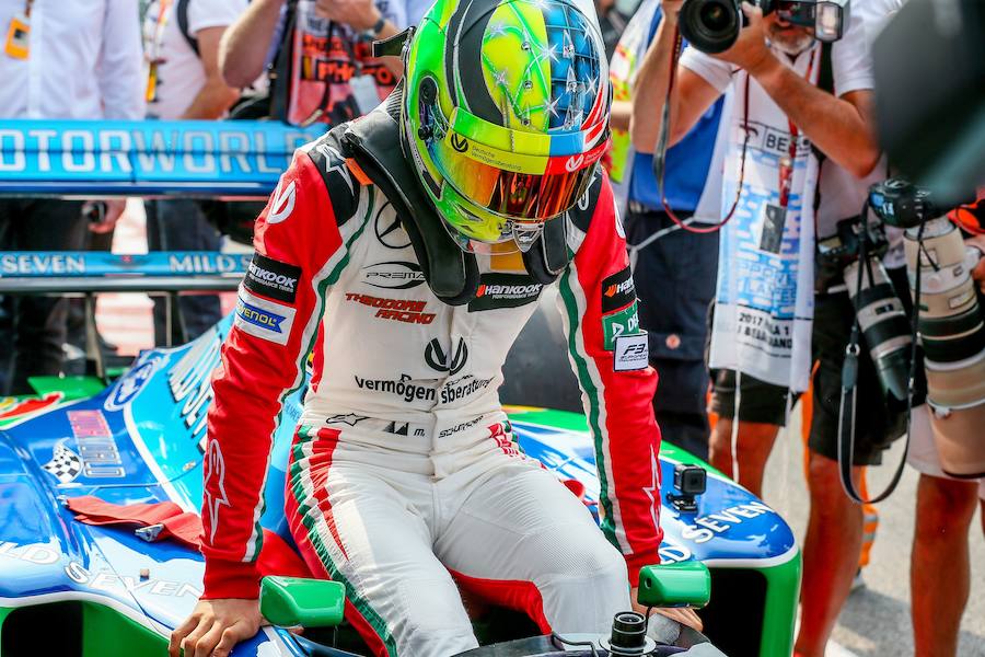 Homenaje del hijo de Michael Schumacher en el circuito de Spa de Bélgica