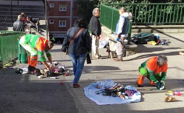 El PP denuncia el «desmadre» del mercadillo de Santutxu