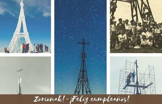 Subida montañera a La Cruz de Gorbea para celebrar su 116 aniversario