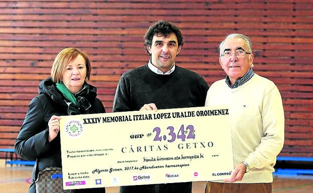 2.324 euros para Cáritas Getxo del Memorial Itziar López de Uralde