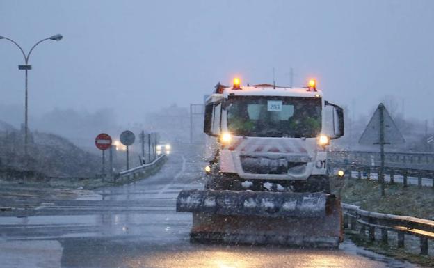 Activado para este domingo el aviso amarillo por nieve en Álava