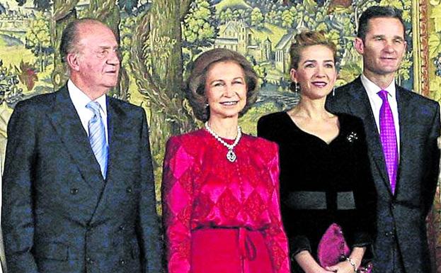 Don Juan Carlos, en el 50 cumpleaños de Urdangarín