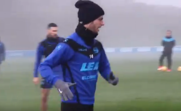 Burgui regresa a los entrenamientos del Alavés