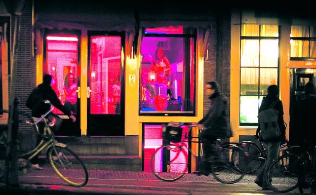 Semáforo rojo en Ámsterdam