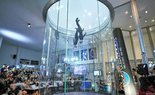 Atletas en un huracán