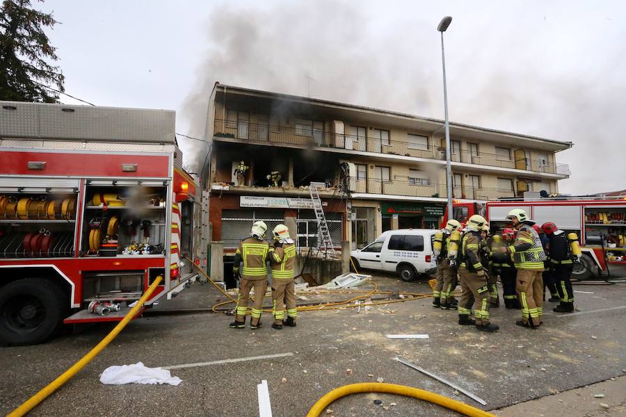 Las imágenes de la explosión en una vivienda de Villasana de Mena