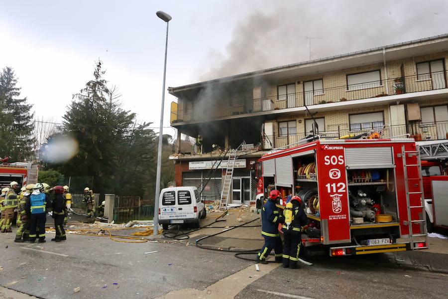 Cuatro heridos en una explosión de gas en una casa de Villasana de Mena