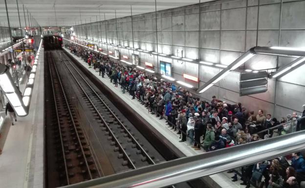 Los vizcaínos se encomendaron al metro