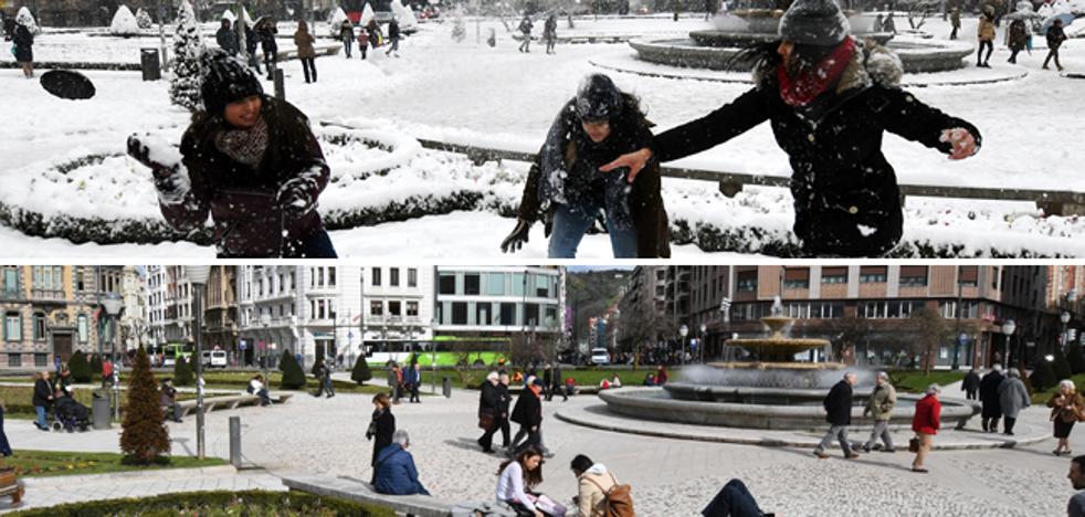 Del invierno a la primavera en solo 24 horas