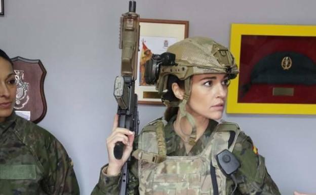 Paula Echevarría graba ‘Los nuestros’