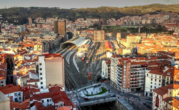 La estación de Abando tendrá tres plantas subterráneas y el acceso junto a la vidriera