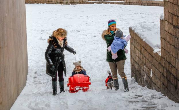 Un «brusco» cambio de tiempo podría traer de nuevo la nieve a Álava