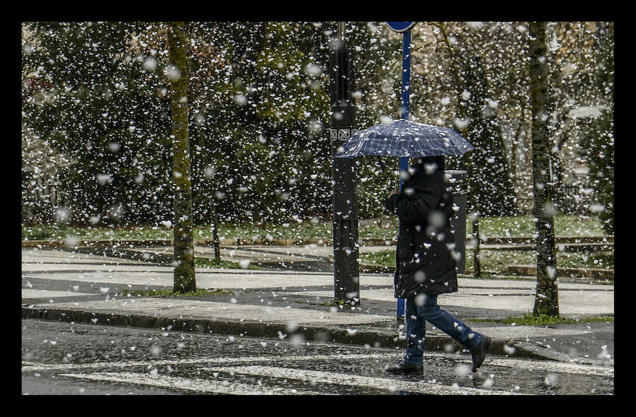 La nieve vuelve a Álava para despedir el crudo invierno