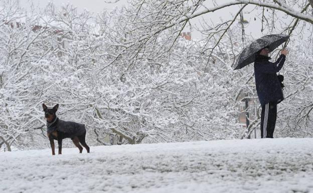 El invierno se resiste a irse: esta noche volverá a nevar en el interior de Álava