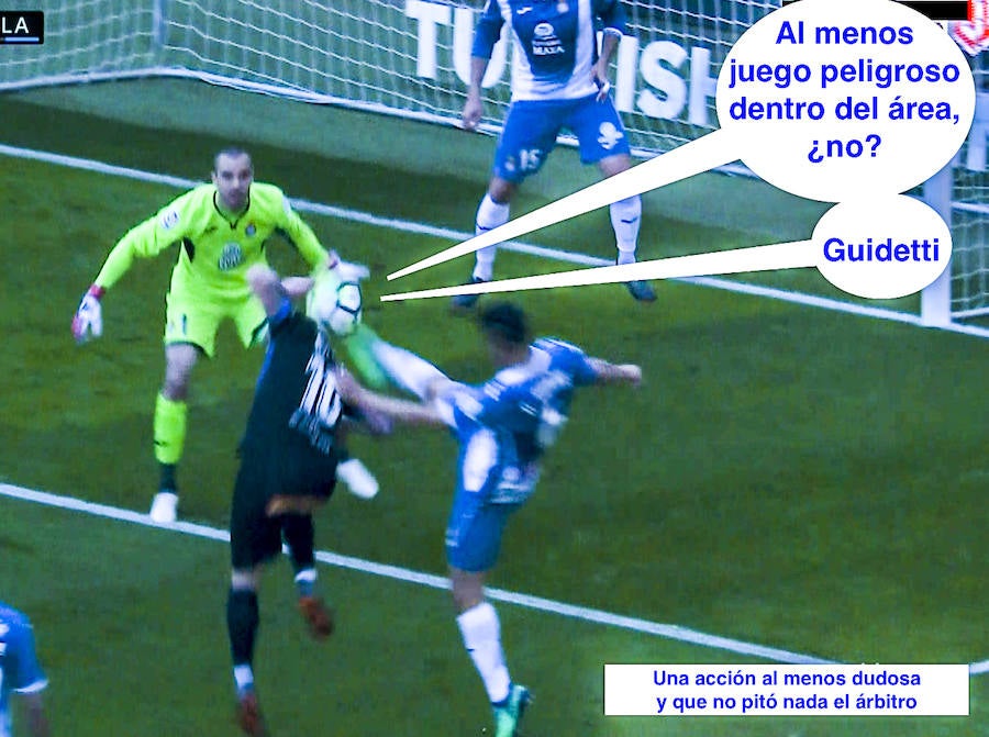 según el guión establecido